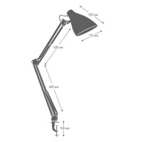 Настольный светильник Camelion KD-335 C07 желтый