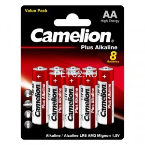  Батарейка алкалиновая Camelion LR6-BP8