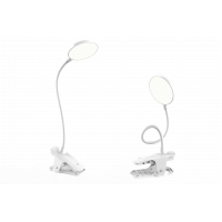 Светодиодный настольный светильник на прищепке Ultraflash UF-747 белый