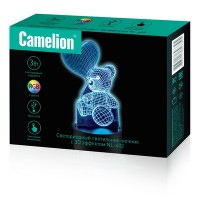 Ночник Camelion NL-402 Мишка с эффектом объёмного изображения