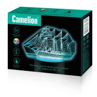 Ночник Camelion NL-404 Корабль с эффектом объёмного изображения