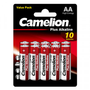 Батарейка алкалиновая  Camelion  LR06 Plus Alkaline BLOCKL-10 (LR6-BP10)