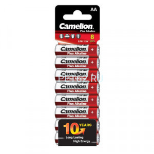 Батарейка алкалиновая  Camelion  LR06 Plus Alkaline (LR6-SP8)