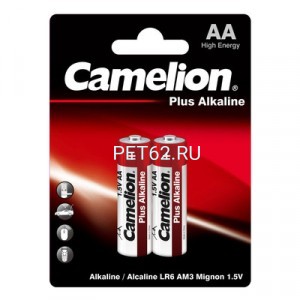  Батарейка алкалиновая Camelion LR6-BP2