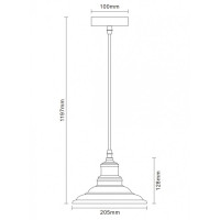 Светильник подвесной Camelion PL-600 LOFT С30 хром