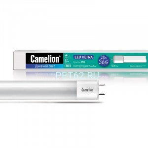 Светодиодная лампа Camelion 20 вт LED20-T8-120/6500К/G13