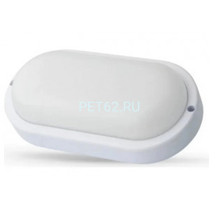 Светильник светодиодный влагозащищенный Ultraflash LBF-0703 (Св-к LED влагозащищённый, 15 Вт, IP54, 220В, овал)